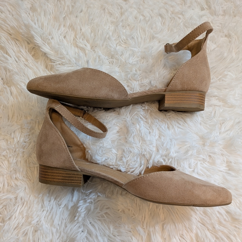 Lane Bryant Tan Ankle Strap Sandals Size 10 - Picture 3 of 9